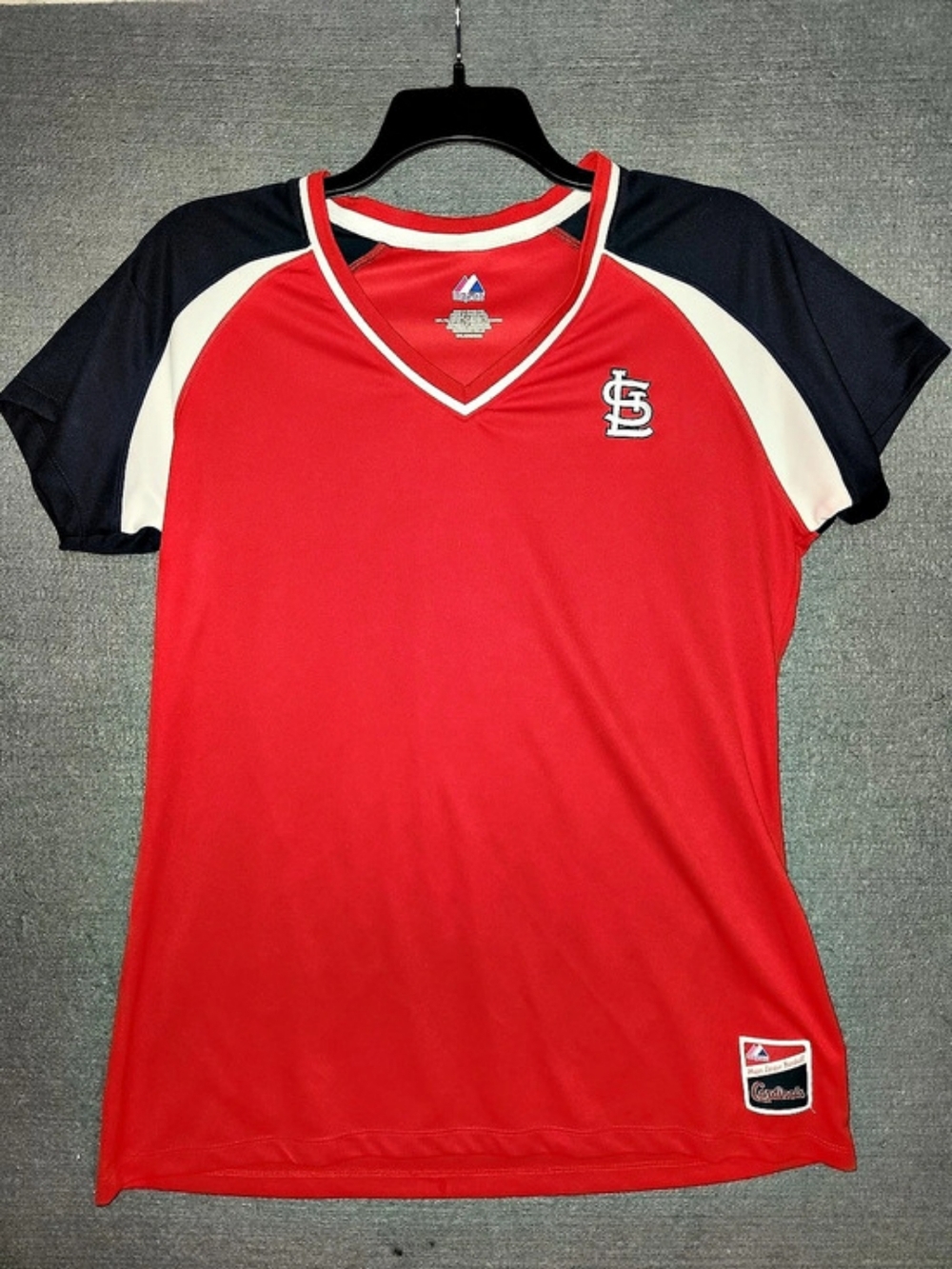 #478 Majestic St Louis Cardinals Major League Baseball jersey Cardinals Red Blue
